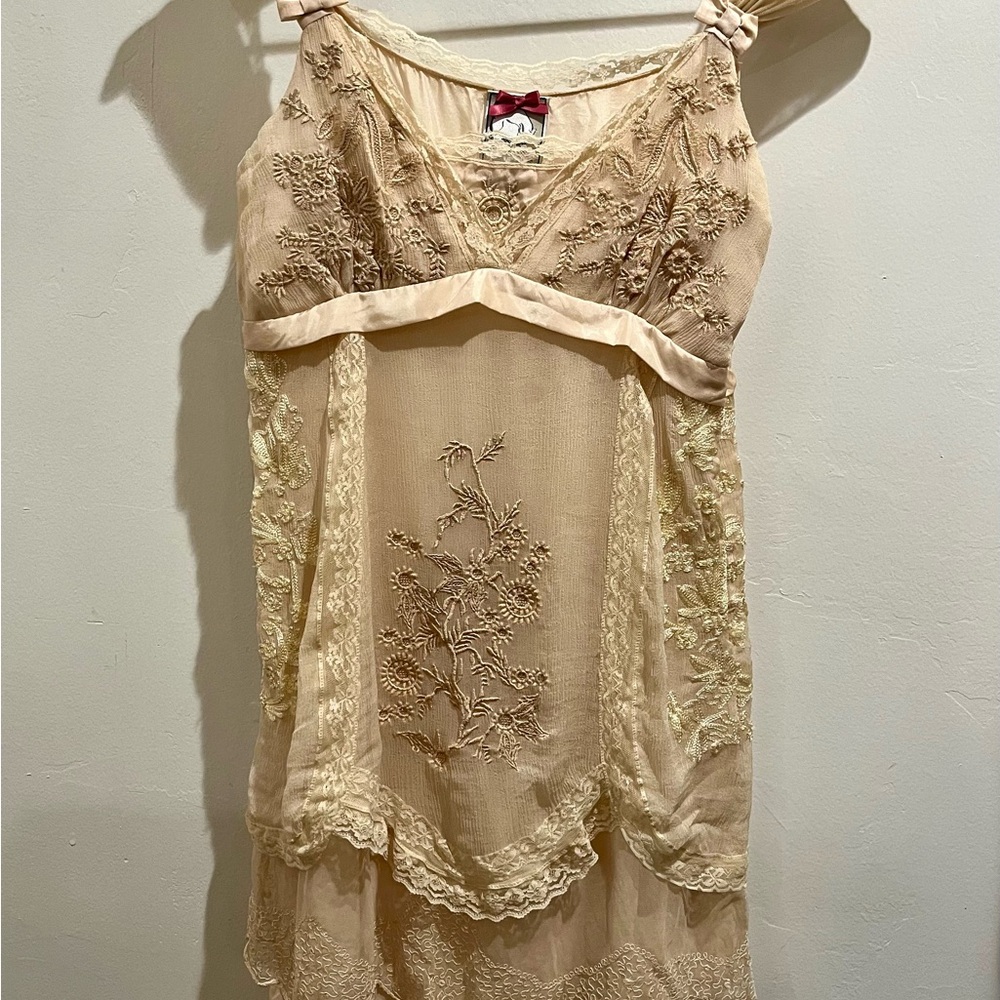 YOANA BARASCHI Cream Lace - Embroidered - Vintage
